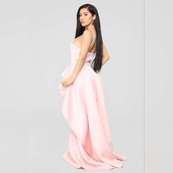 Fashion Nova Blush Pink Ruffle Dress - Picture 6 of 8